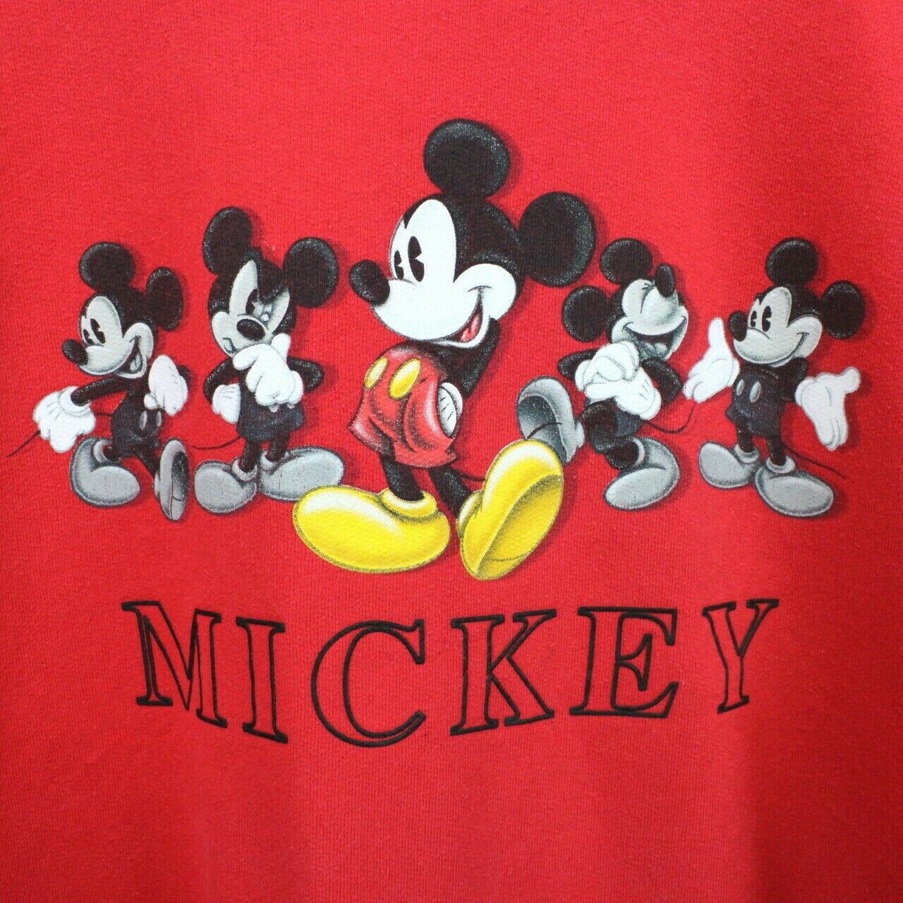DISNEY 90s Sweatshirt Red | Medium