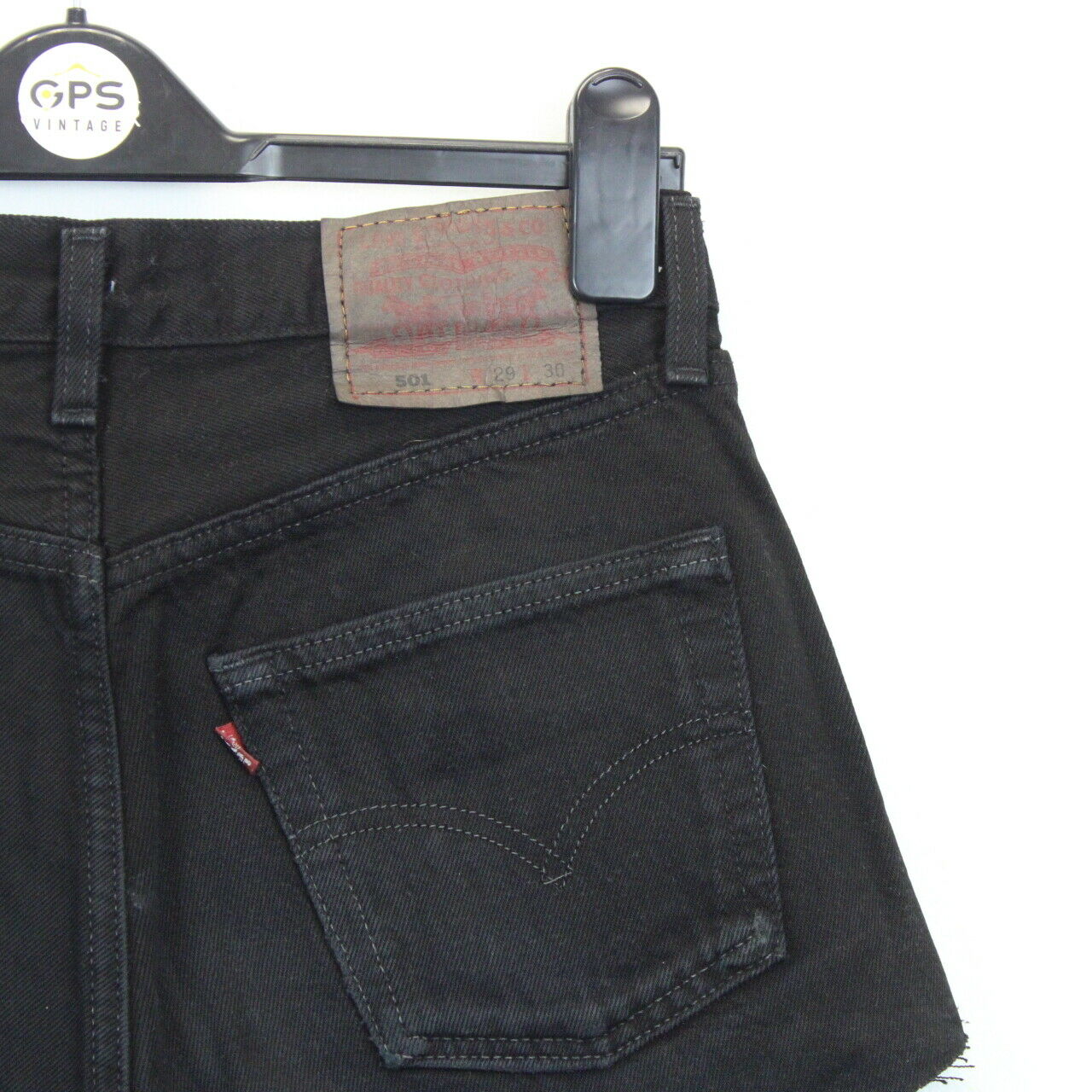 Womens LEVIS 501 Shorts Black | W29