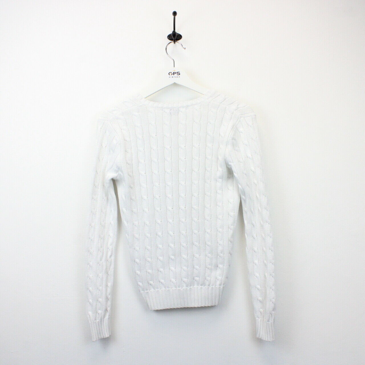 Womens RALPH LAUREN Knit Sweatshirt White | Small