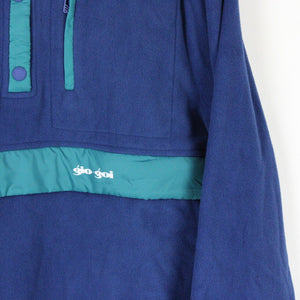 Mens GIO GOI 1/4 Fleece Blue | Medium