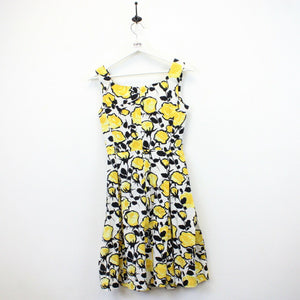 Womens Floral Dress Yellow | XS