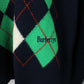 Vintage 90s BURBERRY Knit Sweatshirt Navy | Large