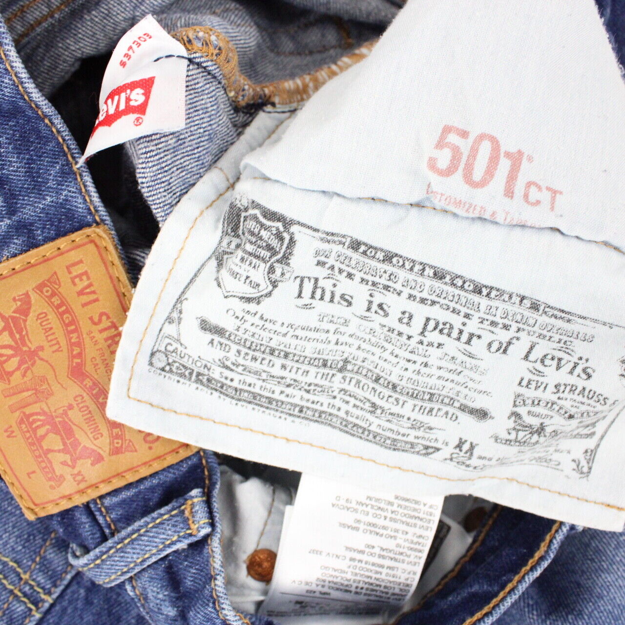Womens Levis 501 Ct Jeans Mid Blue | W28 L28 – Gps Vintage