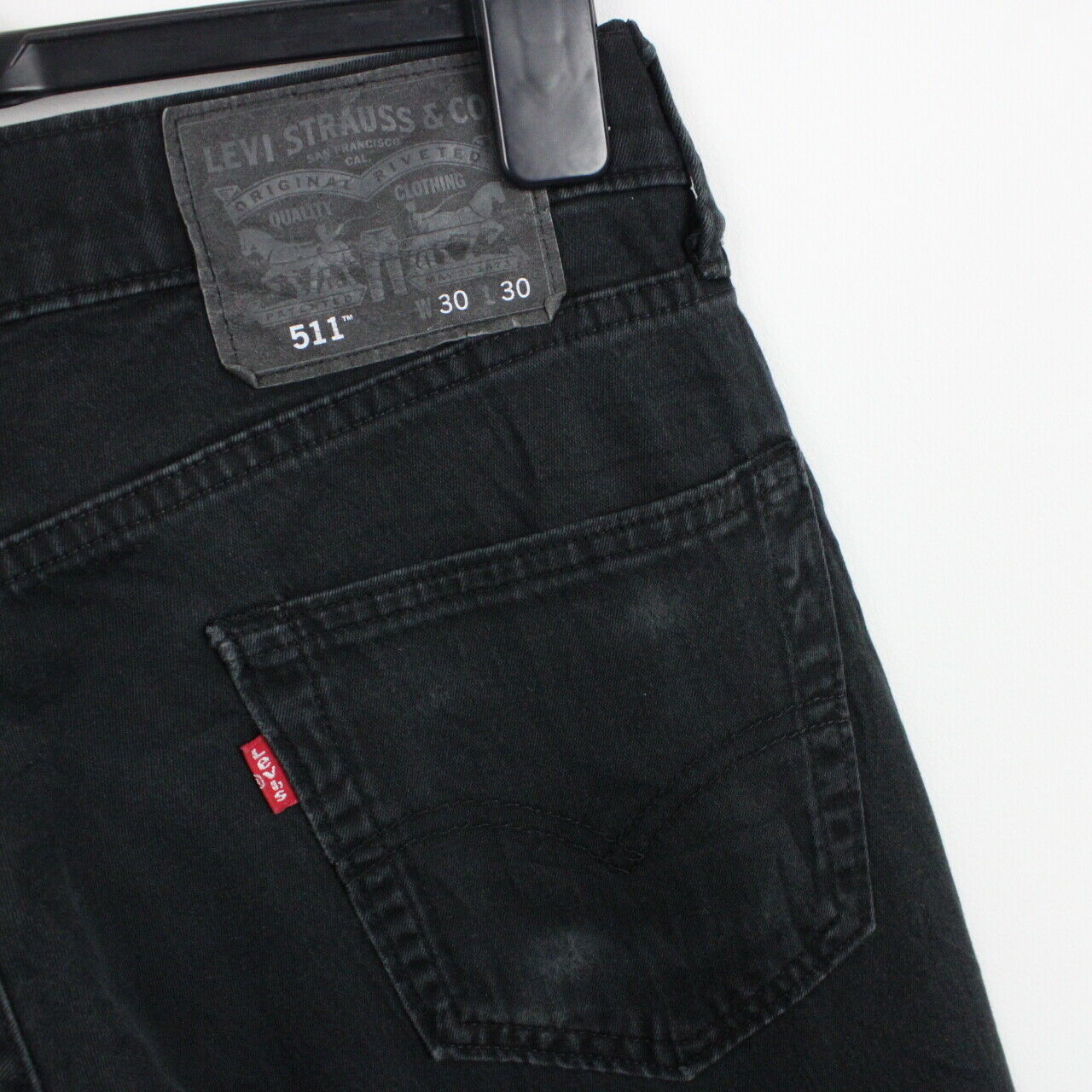 LEVIS 511 Jeans Black W30 L30 GPS Vintage