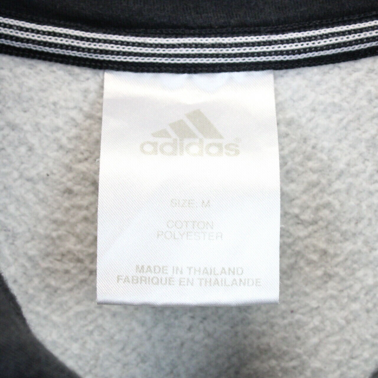 ADIDAS 1/4 Zip Sweatshirt Grey | Medium