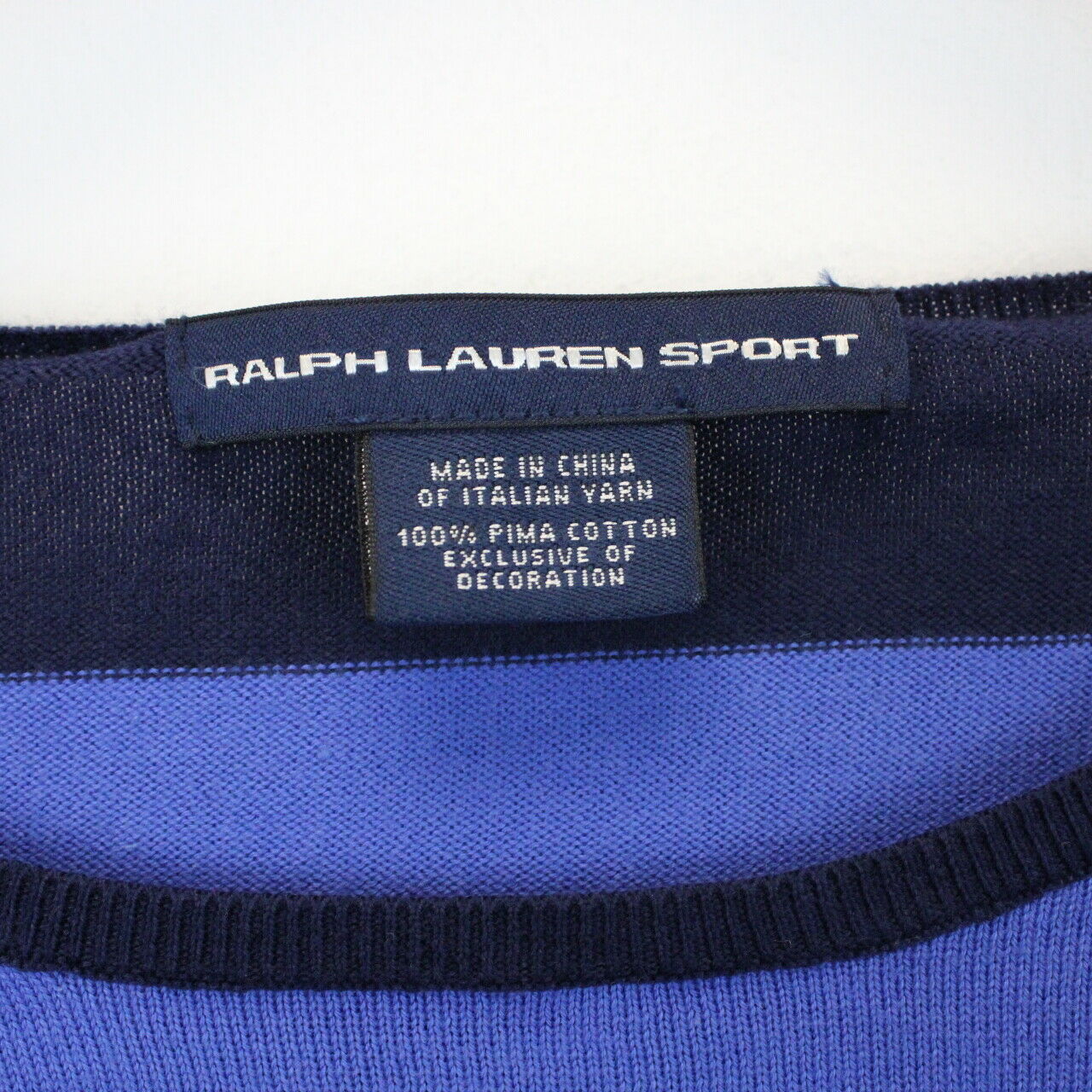 Womens RALPH LAUREN Knit Jumper Blue | XS