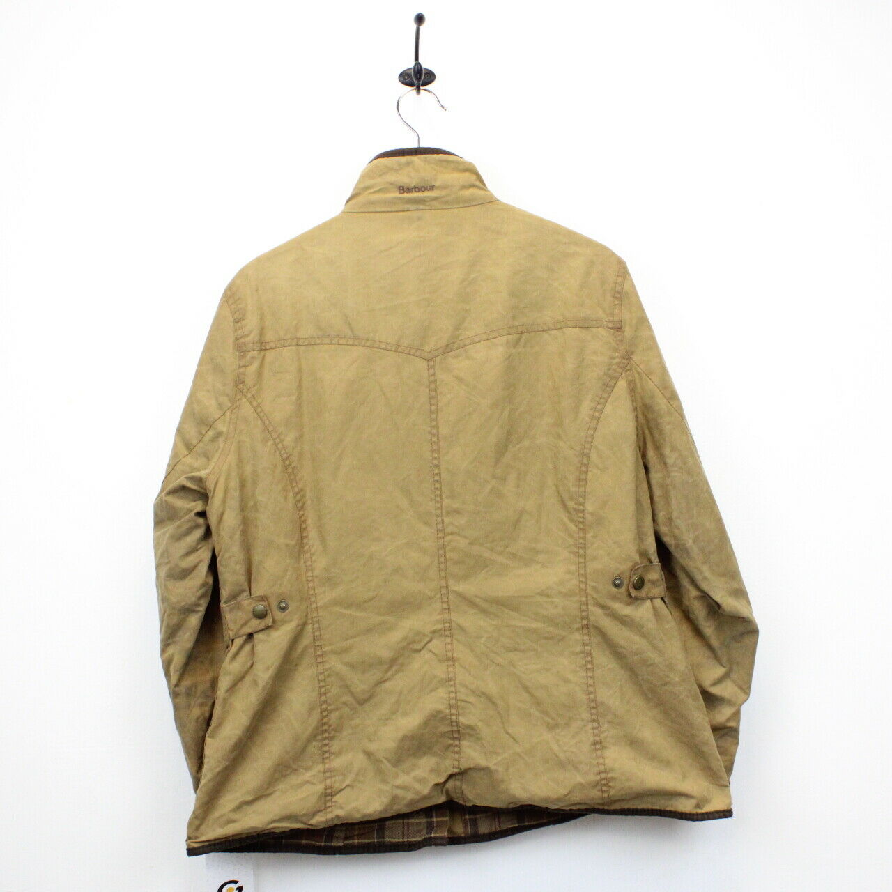 Womens BARBOUR Utility Waxed Jacket Tan | XL