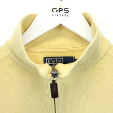 Load image into Gallery viewer, RALPH LAUREN 90s 1/4 Zip Sweatshirt Yellow | Medium

