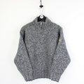 NAPAPIJRI 1/4 Zip Knit Sweatshirt Grey | Small
