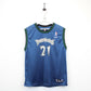 NBA REEBOK 90s Minnesota TIMBERWOLVES Jersey Blue | Small