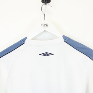 UMBRO 00s Sweatshirt White | Medium