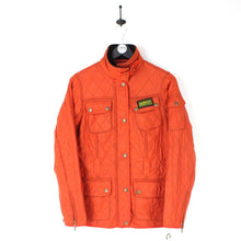 Load image into Gallery viewer, Womens BARBOUR INTERNATIONAL Quilt Jacket Orange | Medium
