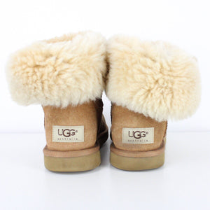 Womens UGG Boots Bailey Button Tan | UK 5