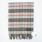 BURBERRYS 90s Nova Check Scarf | Light Grey