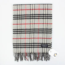 Load image into Gallery viewer, BURBERRYS 90s Nova Check Scarf | Light Grey
