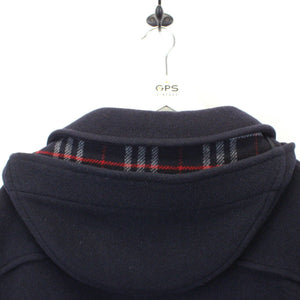 BURBERRYS 90s Wool Duffle Coat Navy Blue | XL
