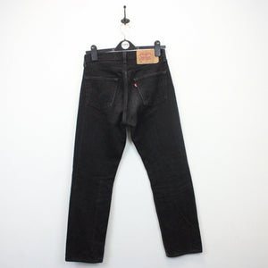 Womens LEVIS 501 Jeans Black Charcoal | W29 L30