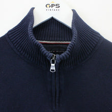 Load image into Gallery viewer, TOMMY HILFIGER 00s 1/4 Zip Knit Sweatshirt Navy Blue | Medium
