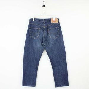 Mens LEVIS 501 Jeans Dark Blue | W34 L28