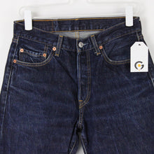 Load image into Gallery viewer, Womens LEVIS 501 Jeans Dark Blue | W29 L26
