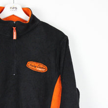 Load image into Gallery viewer, Womens Vintage HARLEY DAVIDSON 1/4 Zip Fleece Black | XL
