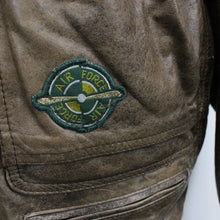 Load image into Gallery viewer, Leather Aviator Jacket Brown | Medium
