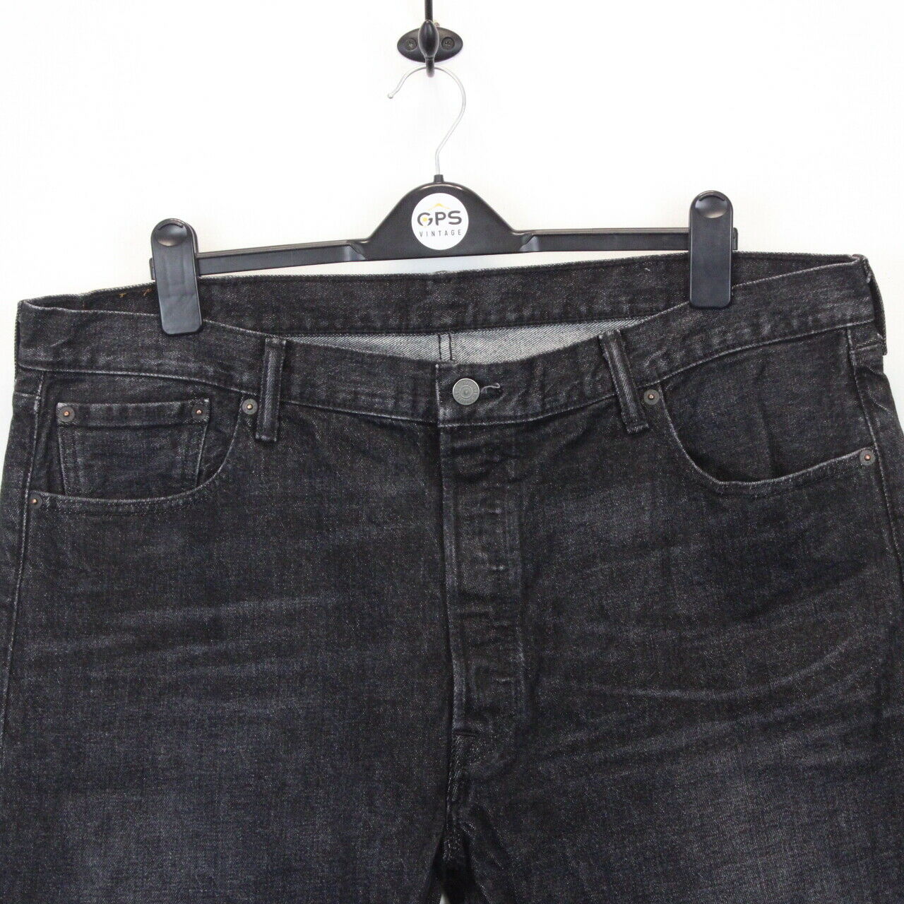 LEVIS 501 Jeans Black Charcoal | W42 L32