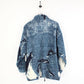Womens 90s Fleece Jacket Blue | XL