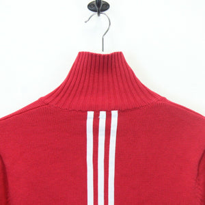 Womens ADIDAS 00s Knit Sweatshirt Red | XS