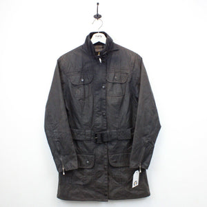 Womens BARBOUR Utility Waxed Jacket Black | Small