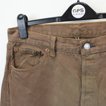 Load image into Gallery viewer, Womens LEVIS 501 Jeans Brown | W36 L32

