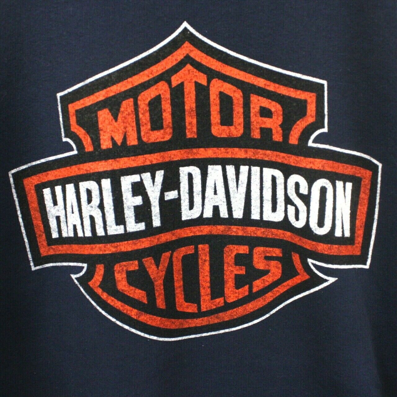 HARLEY DAVIDSON 90s Sweatshirt Navy Blue | Medium
