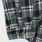 Flannel Plaid Shirt Green | Small