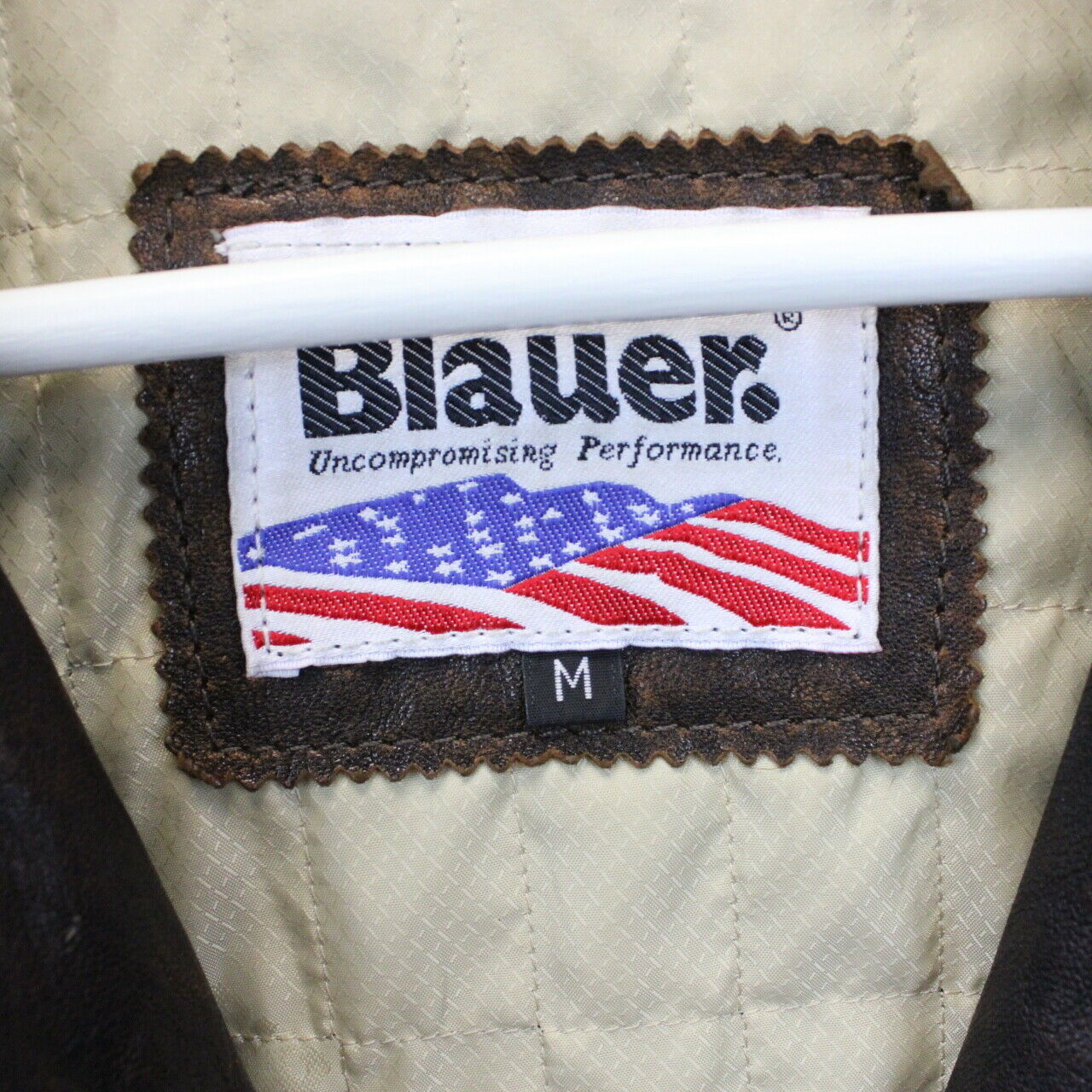 Womens BLAUER Leather Jacket Brown | Medium