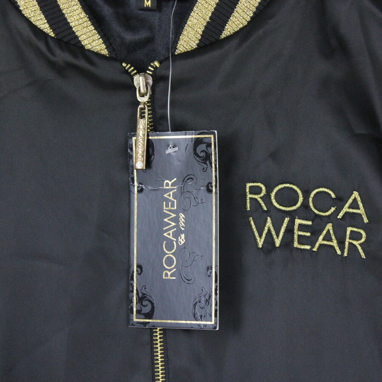 Womens ROCAWEAR Varsity Jacket Black | Medium