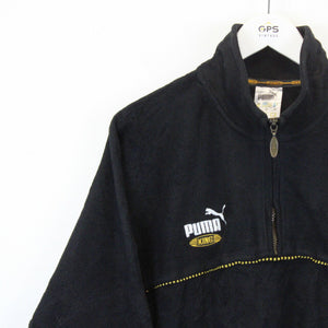 PUMA KING 90s 1/4 Zip Fleece Black | Medium