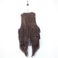 Womens Suede Vest Brown | Small