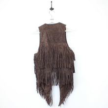 Load image into Gallery viewer, Womens Suede Vest Brown | Small
