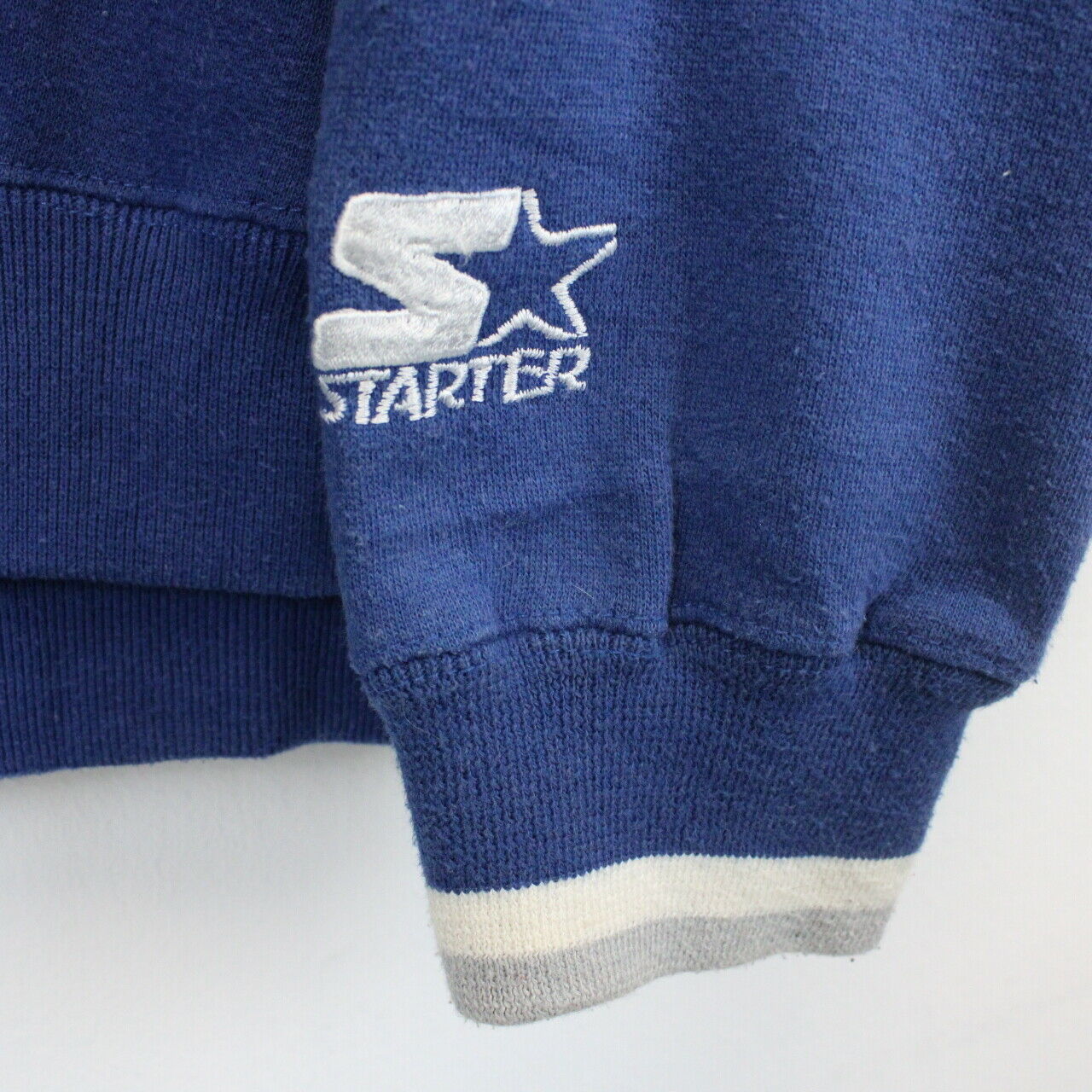 NFL STARTER 90s Dallas COWBOYS Sweatshirt Blue | Large