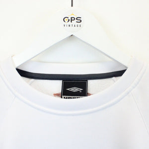 UMBRO 00s Sweatshirt White | Large