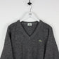 LACOSTE Knit Sweatshirt Grey | Medium