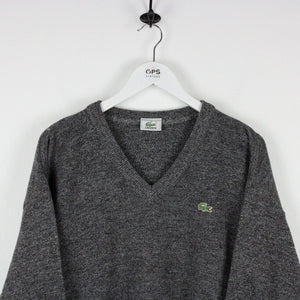 LACOSTE Knit Sweatshirt Grey | Medium