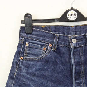 Womens LEVIS 501 Shorts Dark Blue | W28