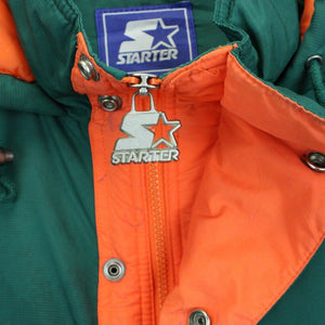 Vintage 90s STARTER Miami HURRICANES Jacket | XXL