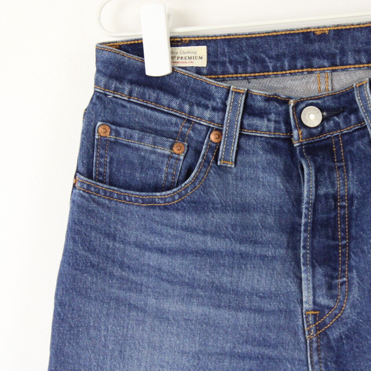 Womens LEVIS 501 Big E Jeans Mid Blue | W25 L26