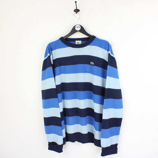 LACOSTE Knit Sweatshirt Blue | XL