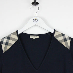 Womens BURBERRY LONDON T-Shirt Navy Blue | Medium