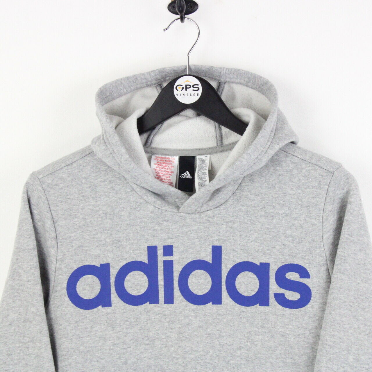Womens ADIDAS Hoodie Grey | Small