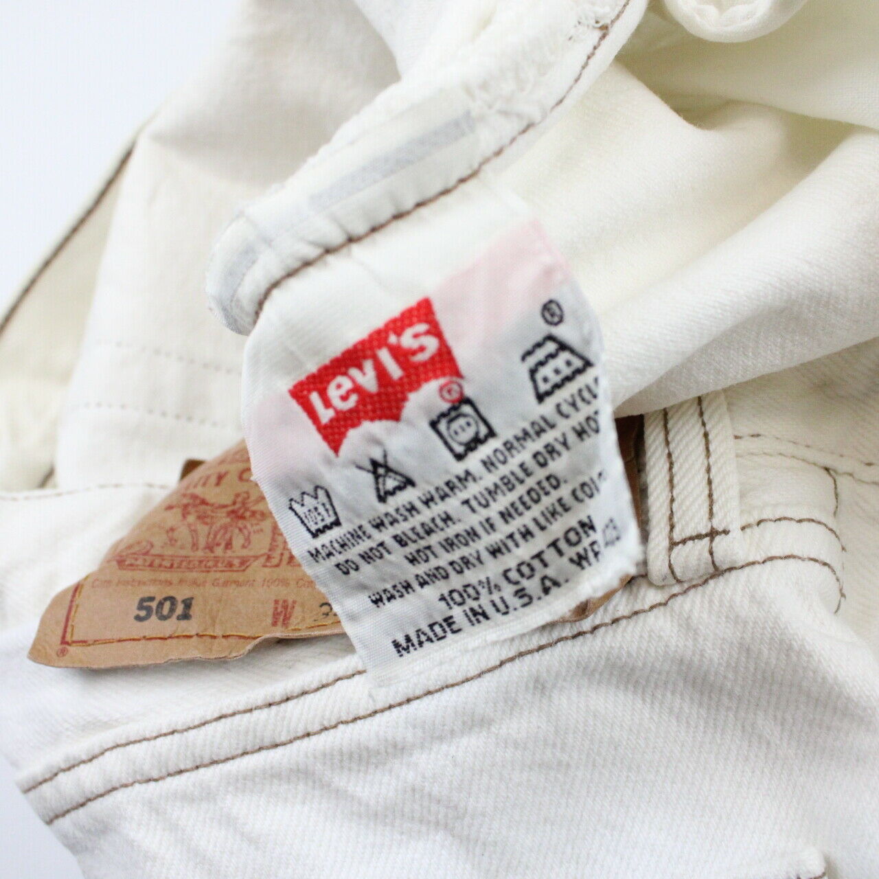 LEVIS 501 Jeans White | W38 L32