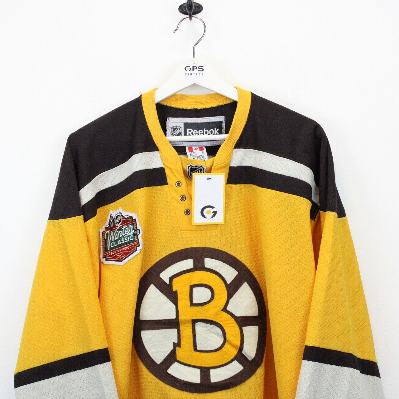 BOSTON BRUINS 2000s Y2K REEBOK PRACTICE NHL HOCKEY JERSEY ADULT MEDIUM